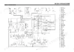 hyundai-r130w-3-wheel-excavator-service-manual-hydraulic-136.webp Hyundai R130W-3 hydraulic system circuit diagram with numbered component list including main pump, control valve, and cylinders.