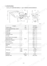 hyundai-r140w-9-wheel-excavator-service-manual-specs-22-1.webp Hyundai R140W-9 specifications table with boom, arm, and dozer blade dimensions and performance data.