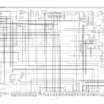 Hyundai R140W-9 electrical circuit wiring diagram showing fuse box, engine ECM, relays, and harness connections.