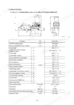 hyundai-r16-9-mini-excavator-service-manual-specs-21.webp Hyundai R16-9 excavator specifications table with dimensional diagram for mono boom and arm configuration.