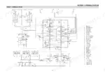 hyundai-r160lc-3-crawler-excavator-service-manual-hydraulic-108.webp Hyundai R160LC-3 hydraulic circuit diagram showing main pump, control valve, cylinders, and component legend.