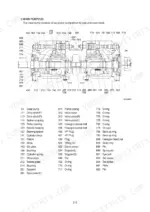 hyundai-r160lc-7a-r160lcd-7a-crawler-excavator-shop-manual-exploded-view-42.webp Hyundai R160LC-7A, R160LCD-7A main pump exploded view diagram and component parts list with reference numbers.
