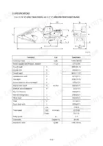 hyundai-r170w-9-wheeled-excavator-service-manual-specs-22.webp Hyundai R170W-9 excavator dimensions diagram and technical specifications table for boom, arm, and dozer blade configuration.