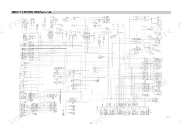 Hyundai R180LC-3 electrical circuit wiring diagram showing fuse box, CPU controller, and various component connections.