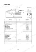 hyundai-r180lc-7-crawler-excavator-shop-manual-specs-21.webp Hyundai R180LC-7 excavator specifications table with dimensional diagram for 5.1m boom and 2.6m arm configuration.
