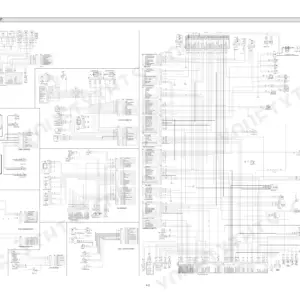 Hyundai R180LC-7 electrical circuit wiring diagram showing harness connections, fuse box, and CPU controller pinouts.