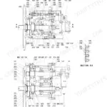 Hyundai R200W-7 main pump exploded view showing piston pumps, valve block, and section A-A and X-X component diagrams.