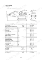 hyundai-r210lc-9-crawler-excavator-shop-manual-specs-23.webp Hyundai R210LC-9 excavator dimensions diagram and technical specifications table including operating weight and travel speed.