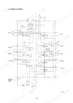hyundai-r210nlc-7-crawler-excavator-shop-manual-system-diagram-56.webp Hyundai R210NLC-7, 210NLC-7 hydraulic circuit diagram showing main control valve functions for boom, arm, bucket, swing, and travel.
