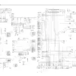 Hyundai R210NLC-7, 210NLC-7 electrical circuit wiring diagram showing harness connections, fuse box, and CPU controller pinouts.