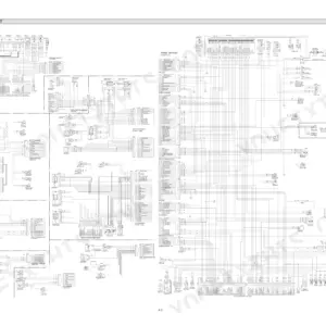 Hyundai R210NLC-7, 210NLC-7 electrical circuit wiring diagram showing harness connections, fuse box, and CPU controller pinouts.