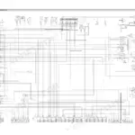 Hyundai R210NLC-9 electrical circuit diagram showing MCU, fuse box, and harness wiring connections for machine systems.