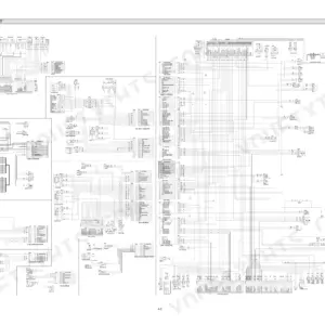 Hyundai R250LC-7, R250NLC-7 electrical circuit wiring diagram showing harness connections, fuse box, and CPU controller pinouts.