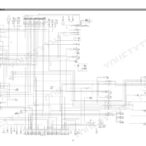 Hyundai R250LC-7A, R250NLC-7A electrical circuit wiring diagram showing battery, starter, alternator, and CPU controller connections.