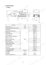 hyundai-r305lc-7-r305nlc-7-crawler-excavator-shop-manual-specs-14.webp Hyundai R305LC-7, R305NLC-7 excavator dimensions diagram and technical specifications table for operating weight and performance.