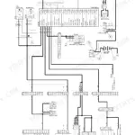 Hyundai R320LC-7A power circuit wiring diagram showing fuse box, battery, relays, and connectors.