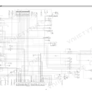 Hyundai R360LC-7A electrical circuit wiring diagram showing fuse box, cabin harness, console connections, and CPU controller.