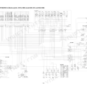 Hyundai R55-3, ROBEX 55-3 electrical circuit diagram A-2 showing relay harness, fuse specs, and engine wiring connections.