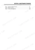 hyundai-r55-7-crawler-excavator-service-manual-maintenance-202.webp Hyundai R55-7 service manual Section 6 Maintenance Standard table of contents for performance tests and major components.
