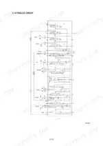 hyundai-r55-7-crawler-excavator-service-manual-system-diagram-46.webp Hyundai R55-7 hydraulic circuit diagram showing control valve sections for swing, dozer, boom, breaker, arm, travel, and bucket.