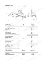 hyundai-r55-7a-crawler-excavator-shop-manual-specs-12.webp Hyundai R55-7A, ROBEX specifications table and dimensional diagram for 3.0m boom and 1.6m arm configuration.