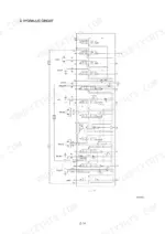 hyundai-r55-7a-crawler-excavator-shop-manual-system-diagram-37.webp Hyundai R55-7A, ROBEX hydraulic circuit diagram showing main control valve sections for swing, dozer, boom, arm, travel, and bucket.