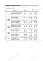 hyundai-r55-7a-crawler-excavator-shop-manual-torque-235.webp Hyundai R55-7A, ROBEX tightening torque table for major engine, hydraulic, power train, and undercarriage components.