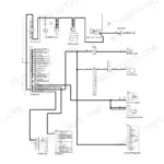 Hyundai R55-7A, ROBEX power circuit wiring diagram showing battery, master switch, fuse box, and electrical components.