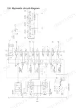 hyundai-robex-22-7-crawler-excavator-service-manual-system-diagram-22.webp Hyundai Robex 22-7 hydraulic circuit diagram showing main control valves, travel motors, and cylinder connections.