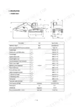 hyundai-robex-to-250nlc-3-crawler-excavator-service-manual-specs-18.webp Hyundai R250LC-3, R250NLC-3 excavator dimensions diagram and technical specifications table.