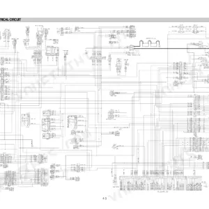 Hyundai ROBEX 320-3, 320LC-3, 320NLC-3 electrical circuit wiring diagram showing fuse box, battery, and CPU controller.