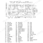 Hyundai R450LC-3, R450-3 main pump exploded view diagram and parts list with component labels.