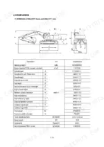 hyundai-robex450-3-robex450lc-3-hydraulic-excavator-service-manual-specs-18.webp Hyundai R450LC-3, R450-3 excavator dimensions diagram and technical specifications table for 7.06m boom and 3.38m arm.
