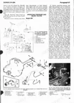 international-harvester-274-284-tractor-shop-manual-hydraulic-13.webp International Harvester 274, 284 hydraulic system schematic, exploded view, and relief valve testing procedure.