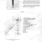 John Deere 110, 112 exploded view of Kohler engine cylinder head, valves, and breather assembly with parts list.