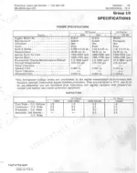 john-deere-110-112-lawn-and-garden-tractor-service-manual-specs-7.webp John Deere 110, 112 service manual engine specifications and fluid capacities table for Kohler and Tecumseh engines.