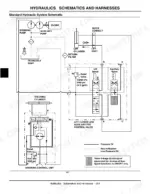 john-deere-2030-utility-vehicle-technical-manual-tm1944-hydraulic-284.webp John Deere ProGator 2030 standard hydraulic system schematic showing steering, lift, and auxiliary valves.
