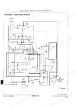 john-deere-2700-2800-2900-technical-manual.pdf-hydraulic-schematic-930.webp Rockshaft lowering function hydraulic schematic with pressure and return oil key, John Deere 2700 to 2900