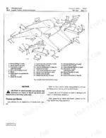 john-deere-301-401-tractors-and-loaders-technical-manual-tm-1034-boom-parts-320.webp John Deere JD301, JD401 exploded view diagram of loader boom and bucket linkage components with parts list.