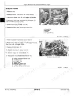 john-deere-3325-3365-professional-turf-mower-technical-manual-tm1427-procedures-44.webp John Deere 3325, 3365 engine removal procedure steps, including alternator, starter, fuel lines, and sensor disconnection diagrams.