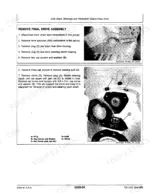 john-deere-550b-555b-crawler-dozer-repair-manual-tm-1331-axles-and-suspensions-systems-91.webp John Deere 550B and 555B technical manual, final drive: removing the final drive assembly after disconnecting the track chain and pulling the drive sprocket.