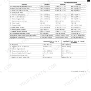 General specifications page from the John Deere 710D backhoe loader operation and test manual
