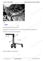 john-deere-8100t-8410t-track-tractor-repair-manual-drive-systems-600.webp John Deere 8100T, 8200T, 8300T, 8400T, 8110T, 8210T, 8310T, 8410T drive system lines removal and rear dolly adapter splitting stand.