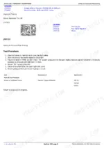 john-deere-8120t-8520t-operation-and-test-2de28-hydraulic-pressure-test-2091.webp John Deere powershift transmission hydraulic pressure test setup with gauge, manifold and park brake pressure specification.