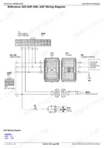 john-deere-8120t-8520t-operation-and-test-2de28-sup-wiring-diagram-1710.webp John Deere 8320T SUP control unit wiring diagram showing harness connections and switch designators.