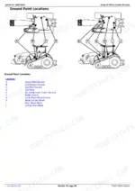 john-deere-8230t-8330t-8430t-repair-manual.pdf-electrical-184.webp Ground point locations on the John Deere 8x30T track tractor, from the electrical section of TM2205