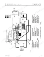 john-deere-jd310-loader-backhoe-technical-manual-tm-1036-hydraulic-196.webp John Deere JD310 hydraulic system diagram showing oil flow, pump, valves, and transmission filter components.