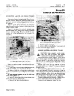 john-deere-jd544-jd544-a-loader-technical-manual-tm-1002-procedures-23.webp John Deere JD544 / 544-A service manual procedures for separating and joining loader and engine frames with pivot point diagrams.