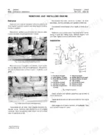 john-deere-jd646-compactor-technical-manual-tm-1073-exploded-view-24.webp John Deere JD646 engine removal and installation procedure with diagrams of engine mounting points and support components.