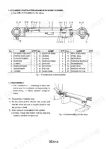 kobelco-sk15msr-sk16msr-hydraulic-excavator-shop-manual-s5pf0002e-procedures-206.webp Kobelco SK15MSR, SK16MSR boom cylinder construction diagram, parts list, and disassembly procedure.